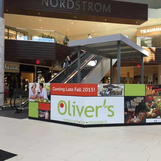 Oliver's construction barrier at Ridgedale